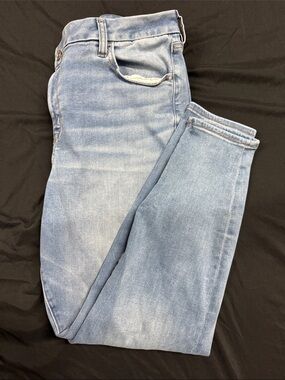 American Eagle AE Forever Soft Cropped Jeans Womens 18P Light Wash Ankle Denim